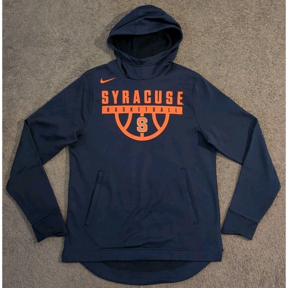 Nike Dri-Fit Elite Syracuse Orange Basketball Hoodie Sweatshirt 35250X Men's M - Picture 1 of 6